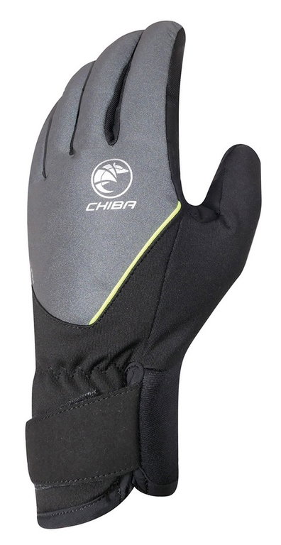 Chiba Winter-Fahrradhandschuhe Roadmaster Reflex dunkelgrau/schwarz - 1 Paar