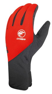 Chiba Winter-Fahrradhandschuhe Softshell Light rot - 1 Paar