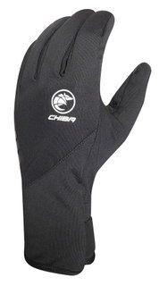 Chiba Winter-Fahrradhandschuhe Softshell Light schwarz - 1 Paar