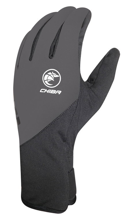 Chiba Winter-Fahrradhandschuhe Softshell Light dunkelgrau - 1 Paar