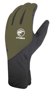 Chiba Winter-Fahrradhandschuhe Softshell Light olivegrün - 1 Paar