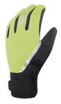 Chiba Winter-Fahrradhandschuhe Softshell Waterproof neongelb - 1 Paar