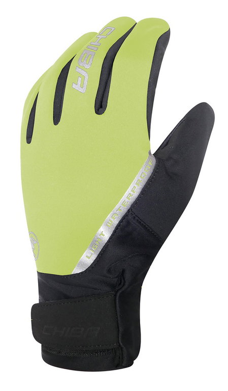 Chiba Winter-Fahrradhandschuhe Softshell Waterproof neongelb - 1 Paar