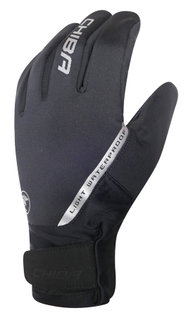 Chiba Winter-Fahrradhandschuhe Softshell Waterproof schwarz - 1 Paar