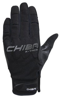 Chiba Kletterhandschuhe Via Ferrata Absolut (Puller-Anziehhilfe, aus Nappa-Leder) schwarz - 1 Paar
