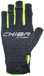 Chiba Kletterhandschuhe Via Ferrata X-Trem (Quickpull-Ausziehhilfe, aus Nappa-Leder) schwarz/neongelb - 1 Paar