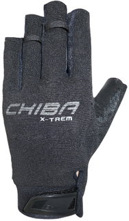Chiba Kletterhandschuhe Via Ferrata X-Trem (Quickpull-Ausziehhilfe, aus Nappa-Leder) schwarz - 1 Paar