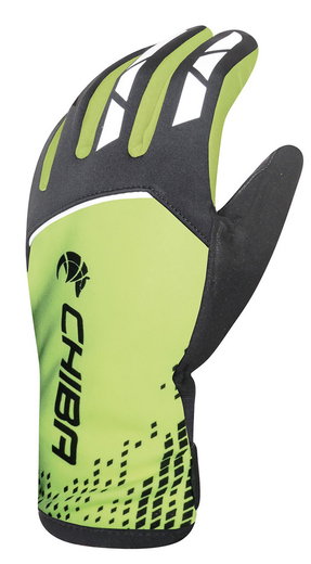 Chiba Winter-Fahrradhandschuhe 2nd Skin (wasserdicht, winddicht) neongelb - 1 Paar