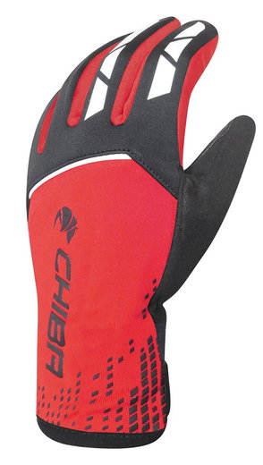 Chiba Winter Cycling Gloves 2nd Skin (waterproof, windproof) red - 1 pair