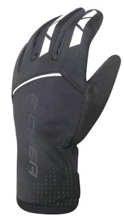 Chiba Winter-Fahrradhandschuhe 2nd Skin (wasserdicht, winddicht) schwarz - 1 Paar