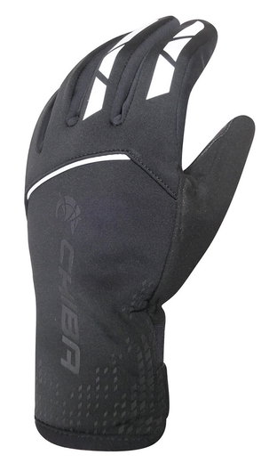 Chiba Winter-Fahrradhandschuhe 2nd Skin (wasserdicht, winddicht) schwarz - 1 Paar