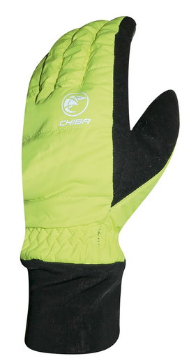 Chiba Winter-Fahrradhandschuhe City Liner (wasserdicht, winddicht) neongelb - 1 Paar