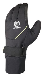 Chiba Winter-Fahrradhandschuhe Rain Pro schwarz/neongelb- 1 Paar