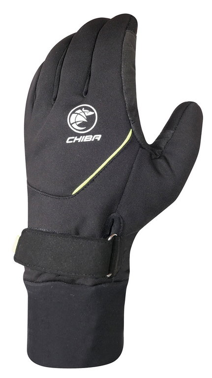 Chiba Winter-Fahrradhandschuhe Rain Pro schwarz/neongelb- 1 Paar