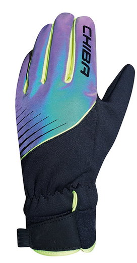 Chiba Winter-Fahrradhandschuhe Waterproof (wasserdicht. reflektierend) bunt/schwarz Kinder - 1 Paar
