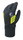 Chiba Winter-Fahrradhandschuhe Ice (Oberhand aus winddichtem Softshell) schwarz/gelb - 1 Paar