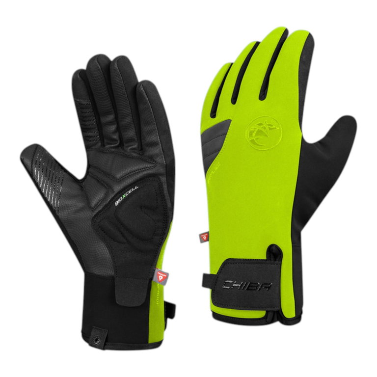 Chiba Winter-Fahrradhandschuhe BioXCell Warm Winter (wasserdicht, winddicht) neongelb - 1 Paar