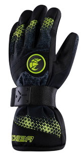 Chiba Winter Gloves Board (waterproof, windproof, breathable) dark grey/yellow - 1 pair