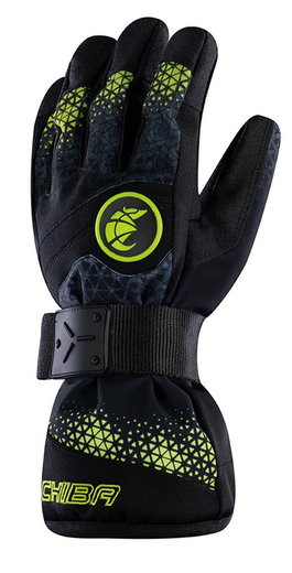 Chiba Winterhandschuhe Board (wasserdicht, winddicht, atmungsaktiv) dunkelgrau/gelb - 1 Paar