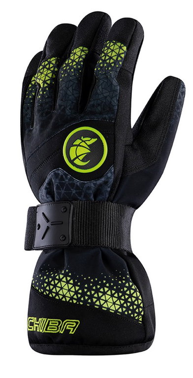 Chiba Winter Gloves Board (waterproof, windproof, breathable) dark grey/yellow - 1 pair