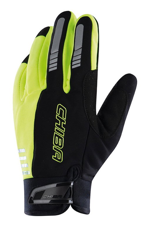 Chiba Winter Gloves Competition Plus (windproof, breathable) neon yellow/black - 1 pair