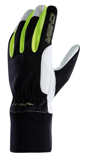 Chiba Winterhandschuhe Nordic Plus (Puller-Anziehhilfe) schwarz/neongelb - 1 Paar