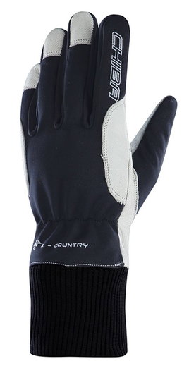 Chiba Winterhandschuhe Nordic Plus (Puller-Anziehhilfe) dunkelgrau/schwarz - 1 Paar
