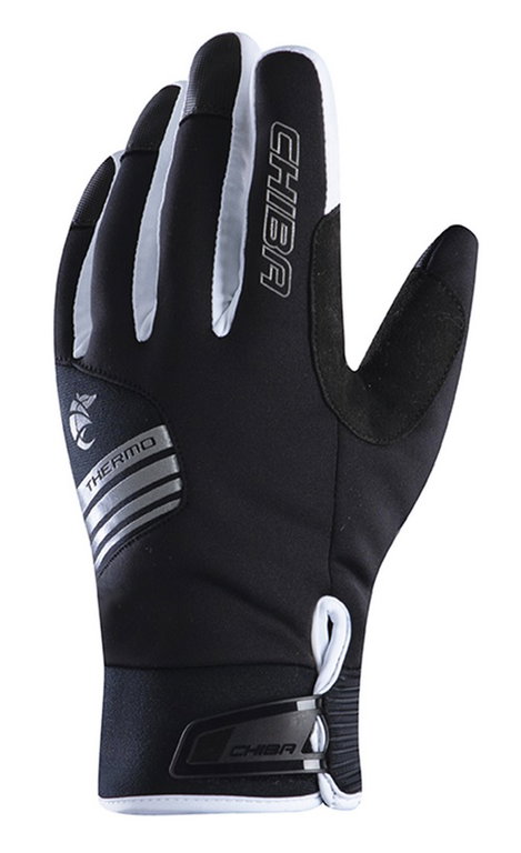 Chiba Winter Gloves Thermo X-Cross (waterproof, windproof, breathable) black/white - 1 pair