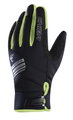 Chiba Winterhandschuhe Thermo X-Cross (wasserdicht, winddicht, atmungsaktiv) schwarz/neongelb - 1 Paar