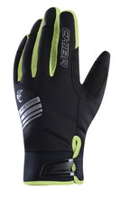Chiba Winter Gloves Thermo X-Cross (waterproof, windproof, breathable) black/neon yellow - 1 pair