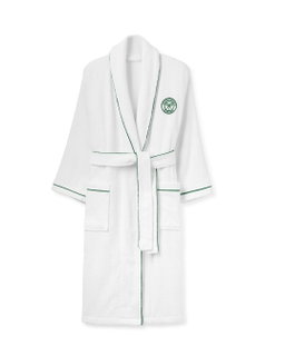 Christy Bademantel Wimbledon The Championship 2025 weiss/grün