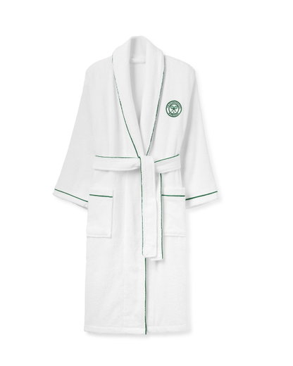 Christy Bademantel Wimbledon The Championship 2025 weiss/grün