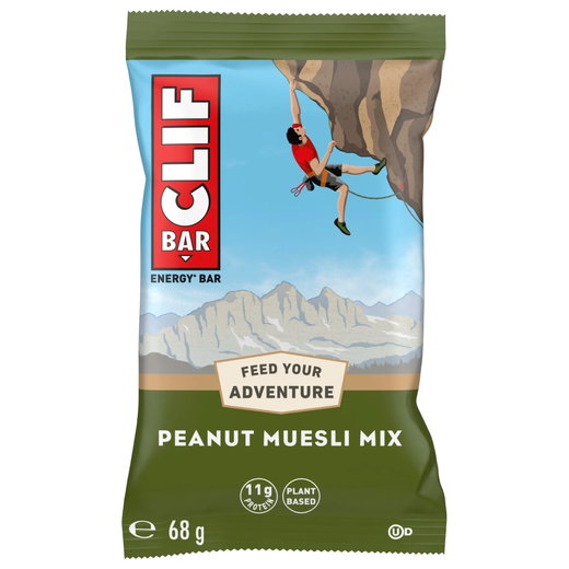 Clif Bar Energieriegel Peanut Muesli Mix - Haferflockenriegel - Müsli mit Erdnüssen 12x68g Box
