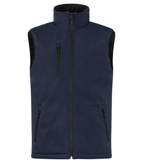 Clique Softshellowa kamizelka Padded Vest (czysta, pikowana kamizelka softshellowa) granatowa męska