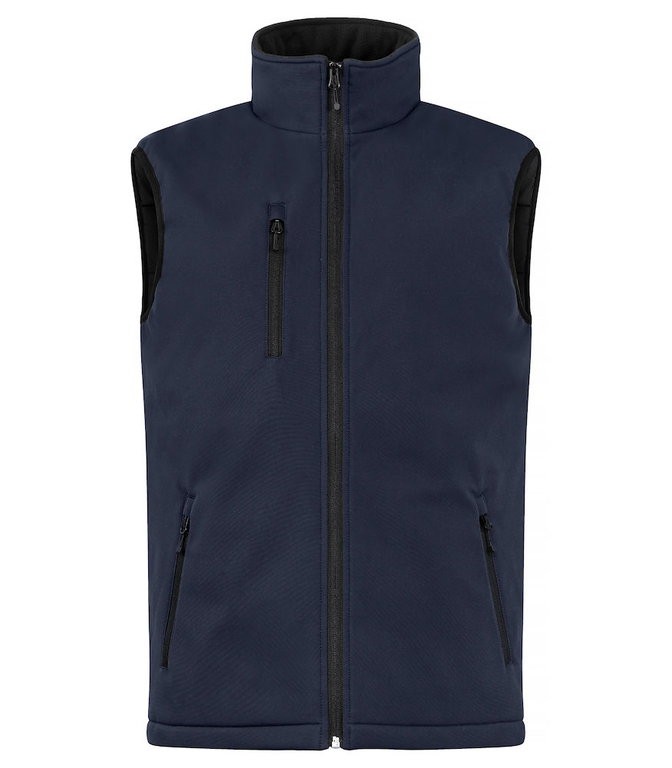 Clique Softshellweste Padded Vest (clean geschnittene, gepolsterte Softshell-Weste) dunkelblau Herren