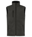 Clique Softshellweste Padded Vest (clean geschnittene, gepolsterte Softshell-Weste) dunkelgrau Herren
