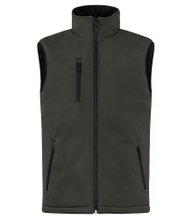 Clique Softshellweste Padded Vest (clean geschnittene, gepolsterte Softshell-Weste) dunkelgrau Herren