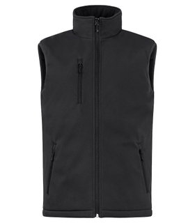 Clique Softshellowa kamizelka Padded Vest (czysta, pikowana kamizelka softshellowa) czarna męska