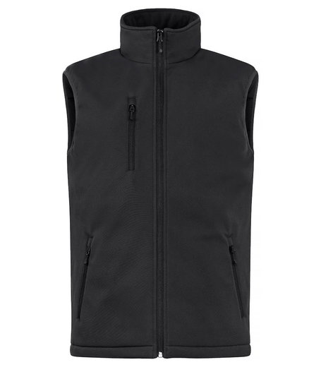 Clique Softshellweste Padded Vest (clean geschnittene, gepolsterte Softshell-Weste) schwarz Herren