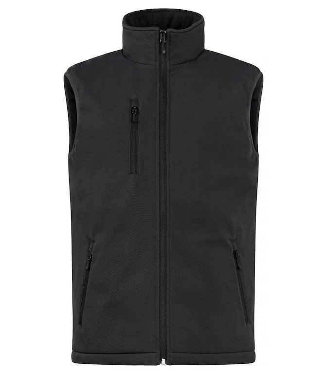 Clique Softshellweste Padded Vest (clean geschnittene, gepolsterte Softshell-Weste) schwarz Herren