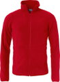 Clique Fleecejacke Basic Polar - mit Stehkragen - rot - Herren