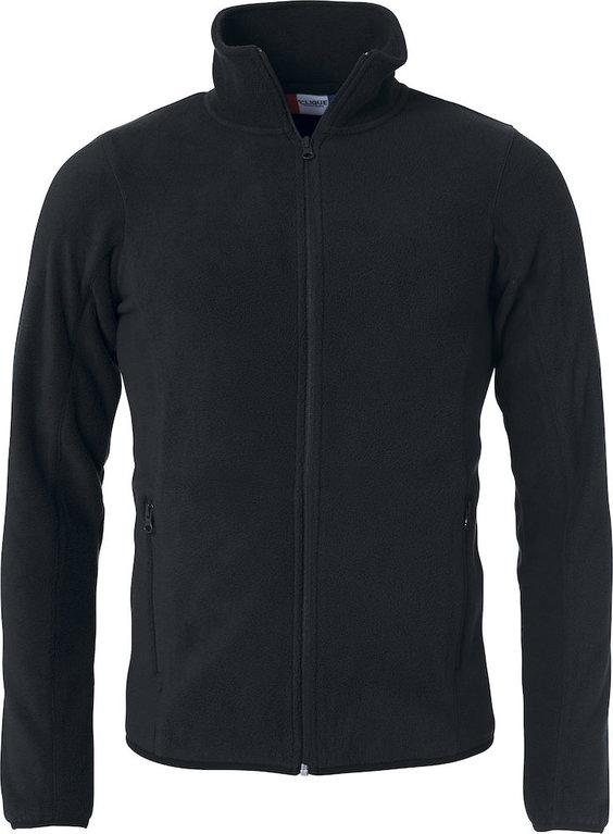 Clique Fleecejacke Basic Polar - mit Stehkragen - schwarz - Herren