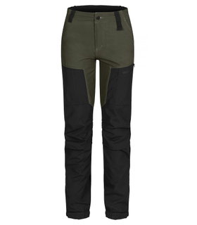 Clique Trekking-Hiking Trousers Kenai (wind and water repellent material) long green/black Women