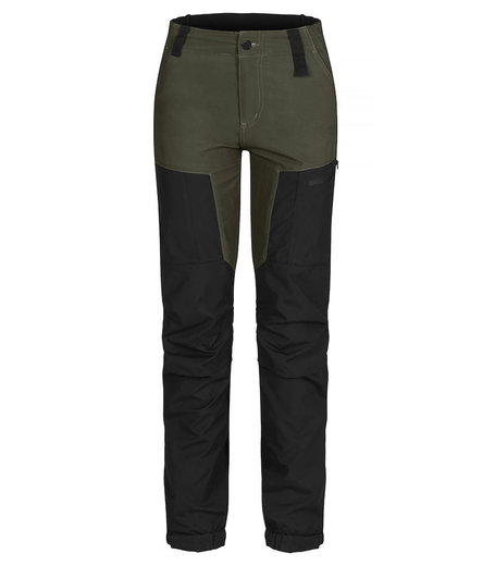 Clique Trekking-Wanderhose Kenai (wind- und wasserabweisendes Material) lang grün/schwarz Damen