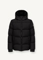 Colmar Daunen-Winterjacke Puffy mit fester Kapuze (sehr warm) schwarz Herren