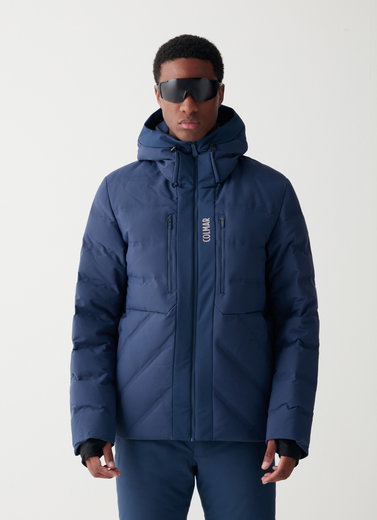 Colmar Skijacke 5-lagig mit Daunenfüllung (wattiert, wasserdicht, atmungsaktiv) blau Herren