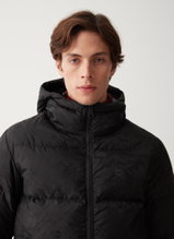 Colmar Oversize Down Winter Jacket with Hood in Jacquard (very warm) black Men