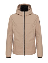 Colmar Übergangansjacke Fibers (aus Baumwolle, mit Kapuze) beige/braun Herren