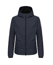 Colmar Übergangansjacke Fibers (aus Baumwolle, mit Kapuze) navyblau Herren