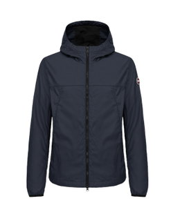 Colmar Übergangansjacke Fibers (aus Baumwolle, mit Kapuze) navyblau Herren